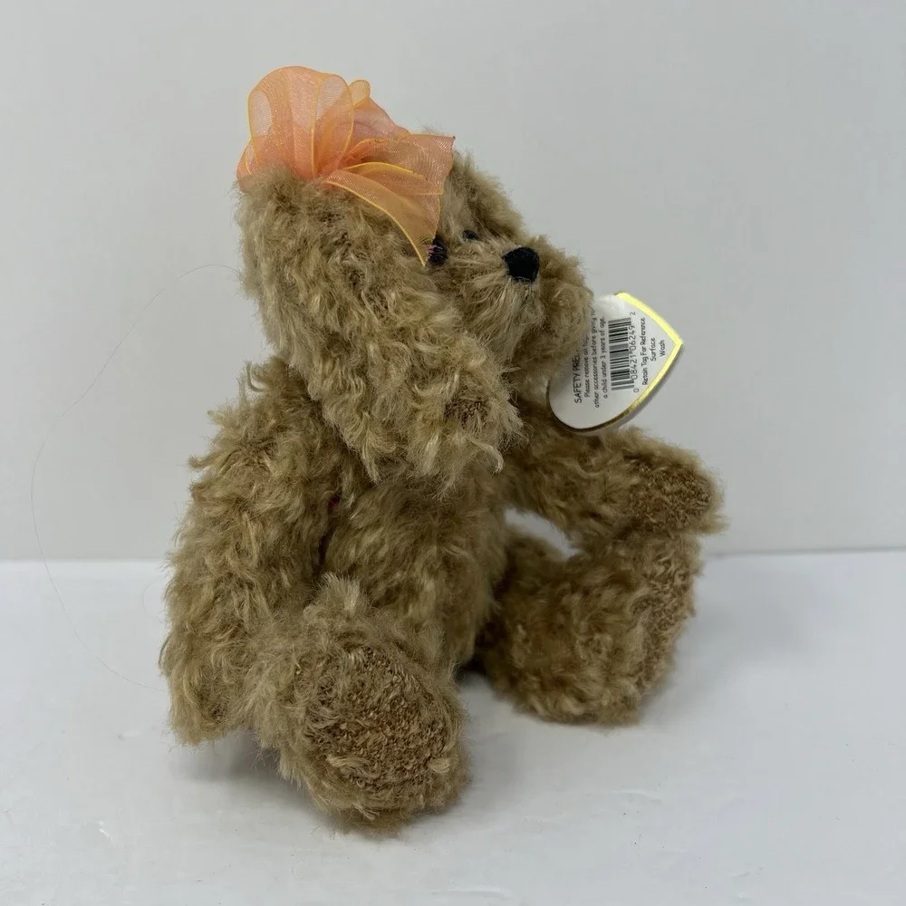Ty Dog Plush Stuffed Animal Toy Attic Treasures CASSANDRA Pup w/ Bow 7
